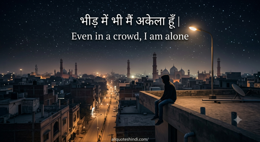 Alone Quotes in Hindi | 200+ अकेलेपन के दिल को छूने वाले कोट्स (2026) 5 Alone Quotes in Hindi for Instagram इंस्टाग्राम के लिए अकेलेपन के कोट्स