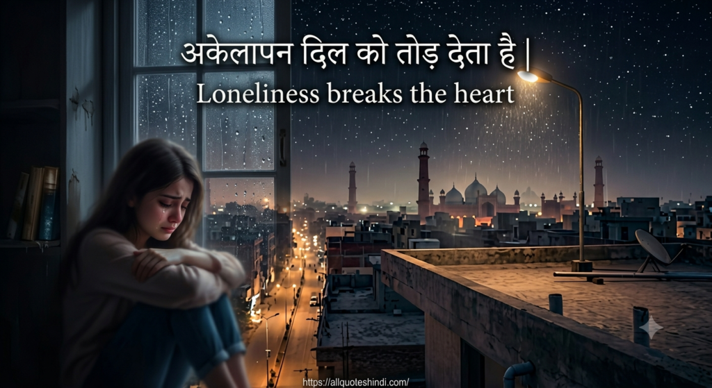 Alone Quotes in Hindi | 200+ अकेलेपन के दिल को छूने वाले कोट्स (2026) 3 Alone Quotes in Hindi for Girls लड़कियों के लिए अकेलेपन के कोट्स