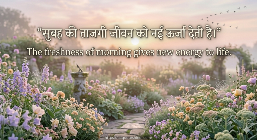 Good Morning Quotes in Hindi
