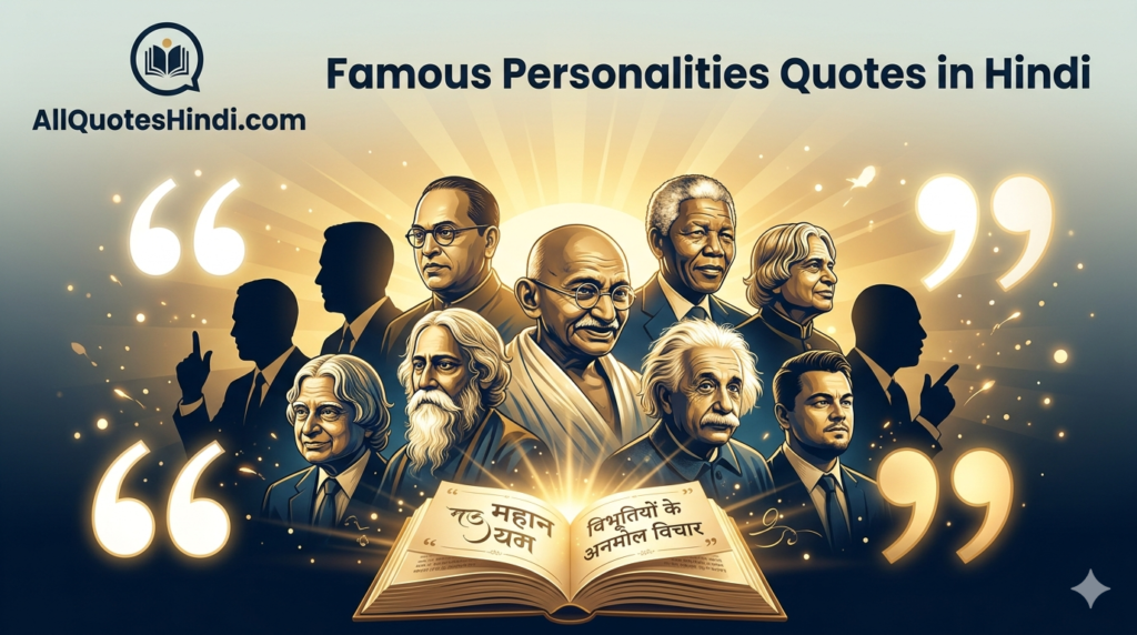 Famous Personalities Quotes in Hindi | महान लोगों के अनमोल विचार 1 Famous Personalities Quotes in Hindi,