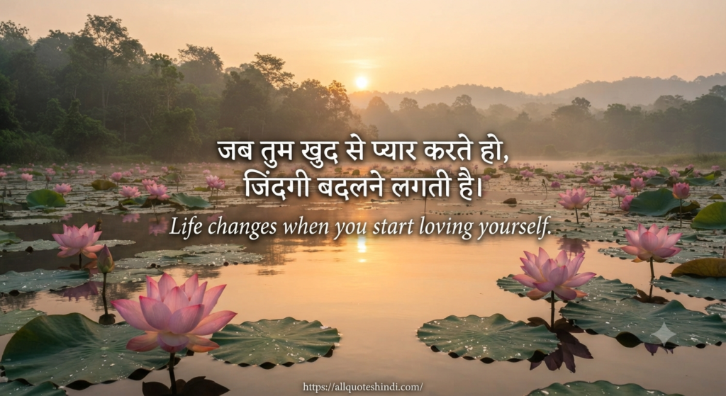 Self Love Quotes in Hindi | 150+ Best Heart Touching Lines 2026 3 Motivational Self Love Quotes in Hindi